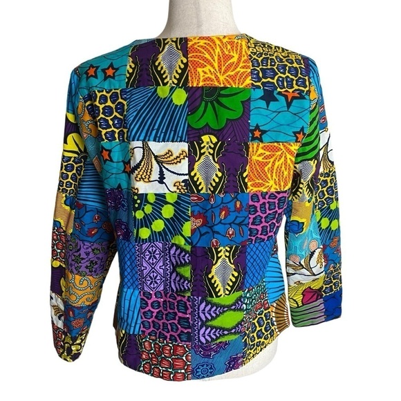 Women’s handmade  artsy boho patchwork jacket unique festival - Picture 5 of 5